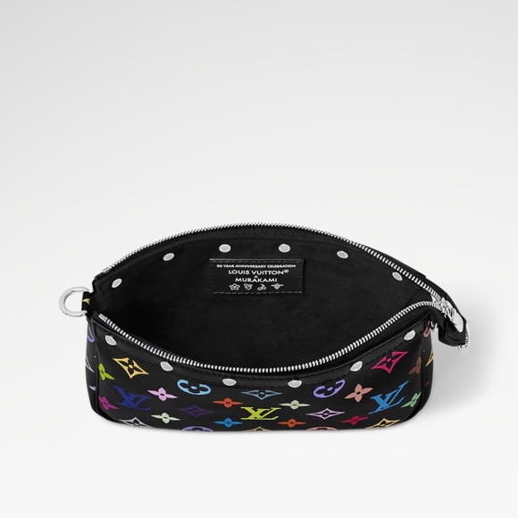 COPY - LIMITED Louis Vuitton x Takashi Murakami Pochette Accessoires Black Mult… - Picture 2 of 15